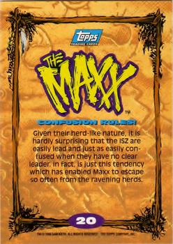 1993 Topps The Maxx #20 Confusion Rules! Back