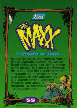 1993 Topps The Maxx #55 A Dream of Julie Back