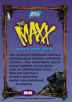 1993 Topps The Maxx #86 Maxx and Julie Back