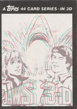 1983 Topps Jaws 3-D #1 The cast of Jaws 3-D Back