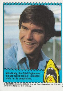 1983 Topps Jaws 3-D #2 Mike Brody Front