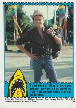 1983 Topps Jaws 3-D #6 Sean Brody Front