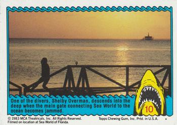 1983 Topps Jaws 3-D #10 One of the divers... Front