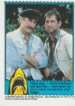 1983 Topps Jaws 3-D #13 Jack Tate / Philip FitzRoyce Front