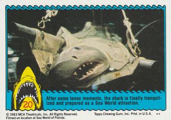 1983 Topps Jaws 3-D #20 After some tense moments Front
