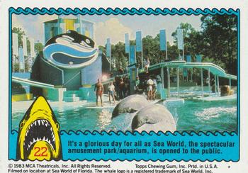 1983 Topps Jaws 3-D #22 It's a glorious day... Front