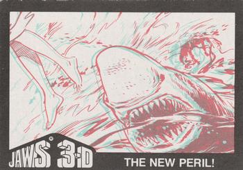 1983 Topps Jaws 3-D #24 Kathryn Morgan is shocked... Back