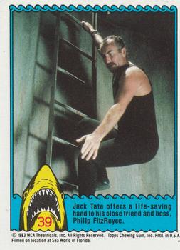 1983 Topps Jaws 3-D #39 Jack Tate Front