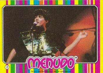 1983 Topps Menudo #2 20 - Much to the delight of countless fans, Front