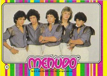 1983 Topps Menudo #4 (Completed purple border puzzle) Front