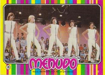 1983 Topps Menudo #29 27 - Menudo is more than just music. Menudo Front