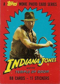 1984 Topps Indiana Jones and the Temple of Doom #1 Temple of Doom / Title Card Front