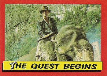 1984 Topps Indiana Jones and the Temple of Doom #15 The Quest Begins Front