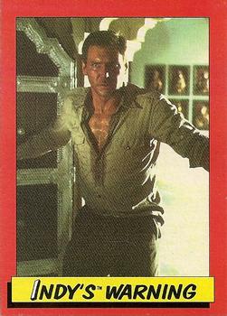 1984 Topps Indiana Jones and the Temple of Doom #31 Indy's Warning Front