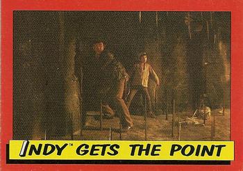 1984 Topps Indiana Jones and the Temple of Doom #34 Indy Gets the Point Front