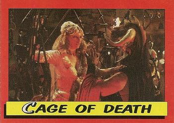 1984 Topps Indiana Jones and the Temple of Doom #45 Cage of Death Front