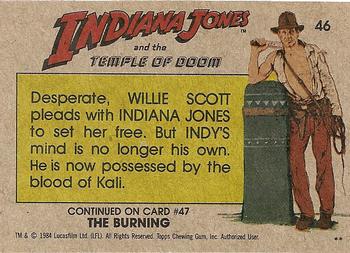 1984 Topps Indiana Jones and the Temple of Doom #46 Mindless Slave Back