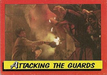 1984 Topps Indiana Jones and the Temple of Doom #49 Attacking the Guards Front