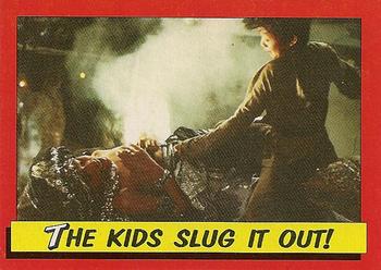 1984 Topps Indiana Jones and the Temple of Doom #65 The Kids Slug it Out! Front