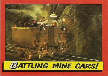 1984 Topps Indiana Jones and the Temple of Doom #68 Battling Mine Cars! Front