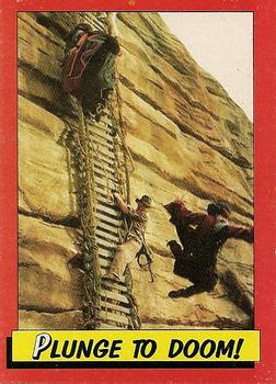 1984 Topps Indiana Jones and the Temple of Doom #83 Plunge to Doom! Front