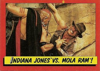 1984 Topps Indiana Jones and the Temple of Doom #84 Indiana Jones vs. Mola Ram! Front