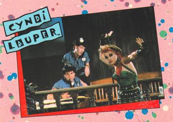 1985 Topps Cyndi Lauper #4 Cyndi's favorite TV show is 