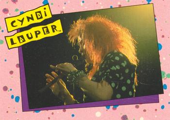 1985 Topps Cyndi Lauper #23 Sparkle, Cyndi's dog, often makes guest appear Front