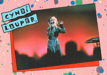 1985 Topps Cyndi Lauper #27 Cyndi's speaking voice has often been compared Front