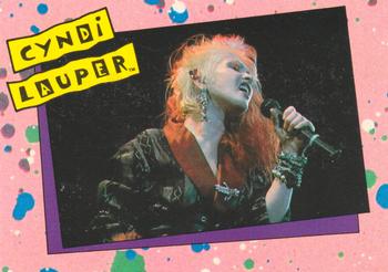 1985 Topps Cyndi Lauper #31 One of Cyndi's fondest memories is singing Bea Front