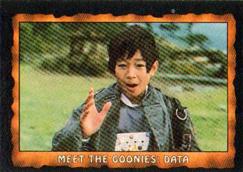 1985 Topps The Goonies #4 Meet the Goonies: Data Front