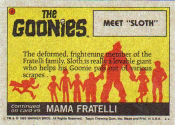 1985 Topps The Goonies #8 Meet 