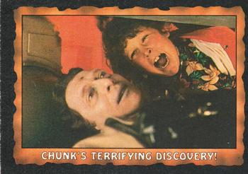1985 Topps The Goonies #23 Chunk's Terrifying Discovery! Front