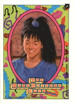 1991 Topps The Baby-Sitters Club Stickers #2 Claudia Kishi, Vice President Front