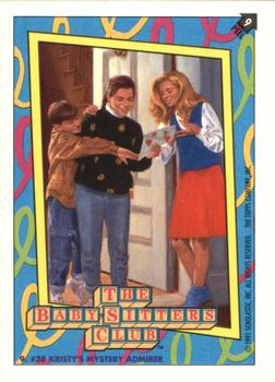 1991 Topps The Baby-Sitters Club Stickers #9 #38 Kristy's Mystery Admirer Front
