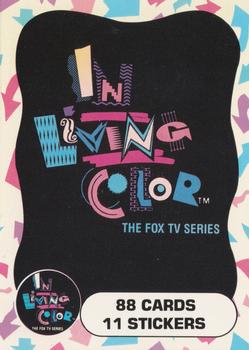 1992 Topps In Living Color #1 Header Card Front