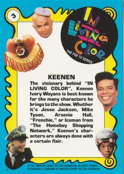 1992 Topps In Living Color #3 Keenen Back