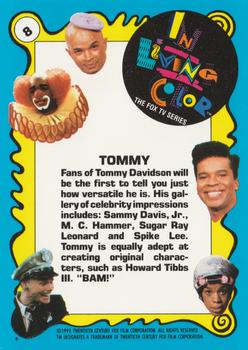1992 Topps In Living Color #8 Tommy Back