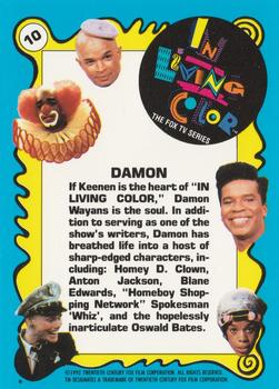 1992 Topps In Living Color #10 Damon Back