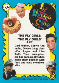 1992 Topps In Living Color #14 The Fly Girls Back