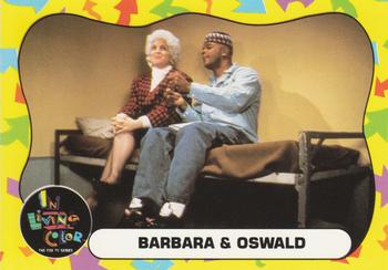 1992 Topps In Living Color #19 Barbara & Oswald Front