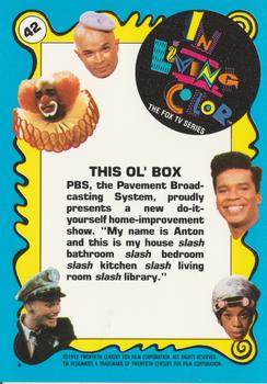 1992 Topps In Living Color #42 This Ol' Box Back