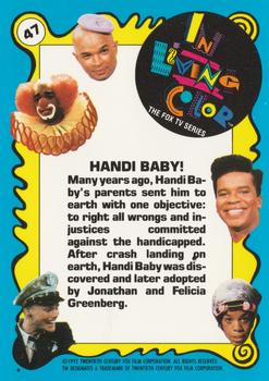 1992 Topps In Living Color #47 Handi Baby! Back