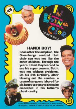 1992 Topps In Living Color #48 Handi Boy! Back
