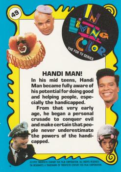 1992 Topps In Living Color #49 Handi Man! Back