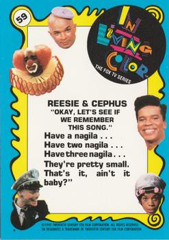 1992 Topps In Living Color #59 Reesie & Cephus Back