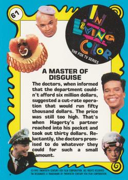 1992 Topps In Living Color #61 A Master of Disguise Back