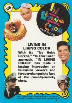 1992 Topps In Living Color #88 Living in Living Color Back
