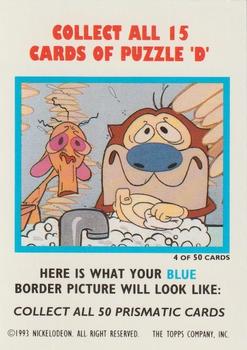 1994 Topps The Ren & Stimpy Show All Prismatic #4 ? Back