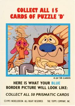 1994 Topps The Ren & Stimpy Show All Prismatic #4 ? Back